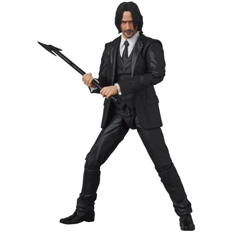 16CM MAFEX 212 John Wick:Chapter 4 Killer God John Wick  Anime Handmade Action Figures Desktop Case Decoration Ornament Gift