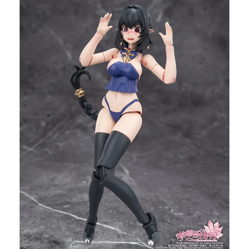 Yuanye Culture × Hemoxian Moxian Jiulian Zombie Mecha Girl and Medeta Resonance Series Assembled Movable Model Figures Ornaments