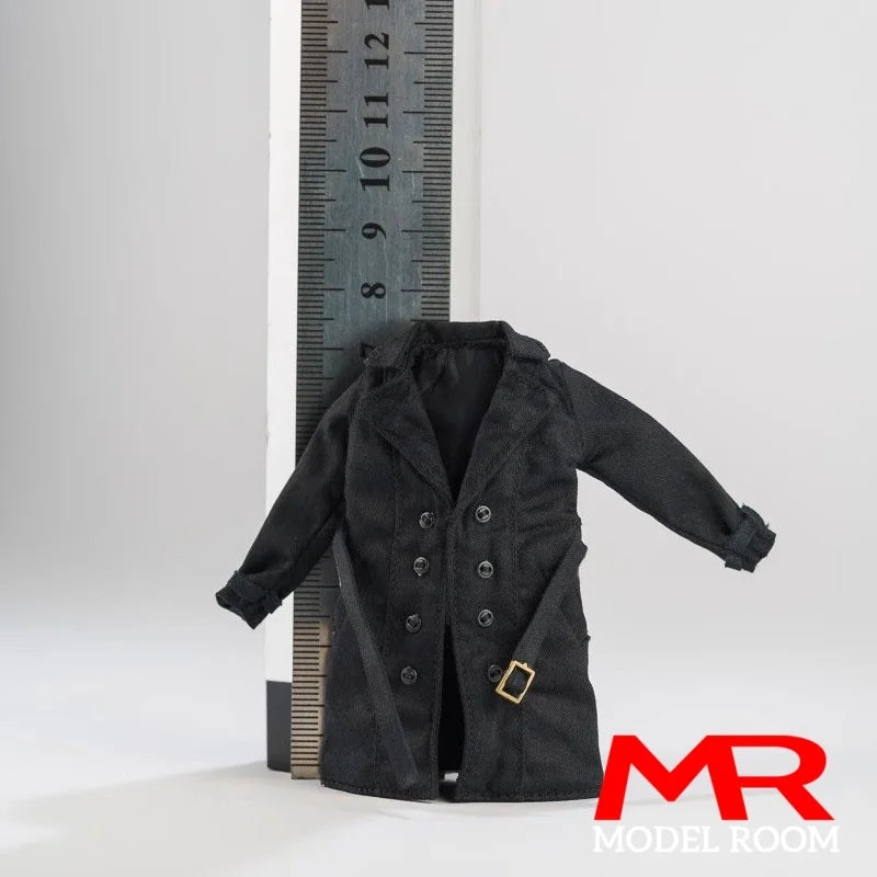 1/12 Scale Female Trench Coat Windbreaker Clothes Model Fit 6'' Asi 2.0 OB11 BJD Romankey Soldier Action Figure Body Dolls