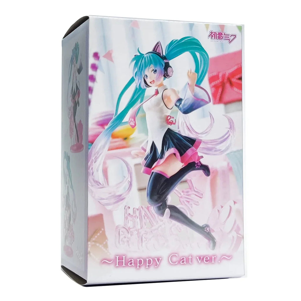 23CM Anime Hatsune Miku Figure Vocaloid Miku Love Action Figure Manga Kawaii Statue Dolls Model Toys for Girl Gift