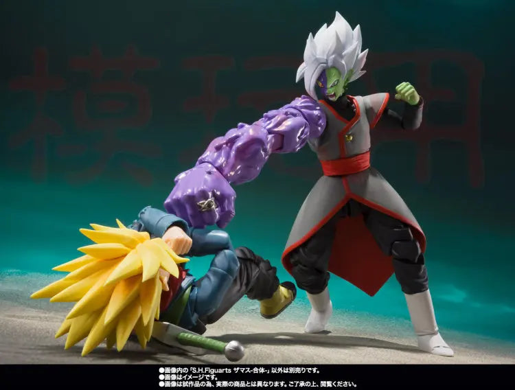 In stock and in stock Bandai Soul Limited SHF Dragon Ball Fusion Zamasu Kaioshin Action Figure Collection Gift