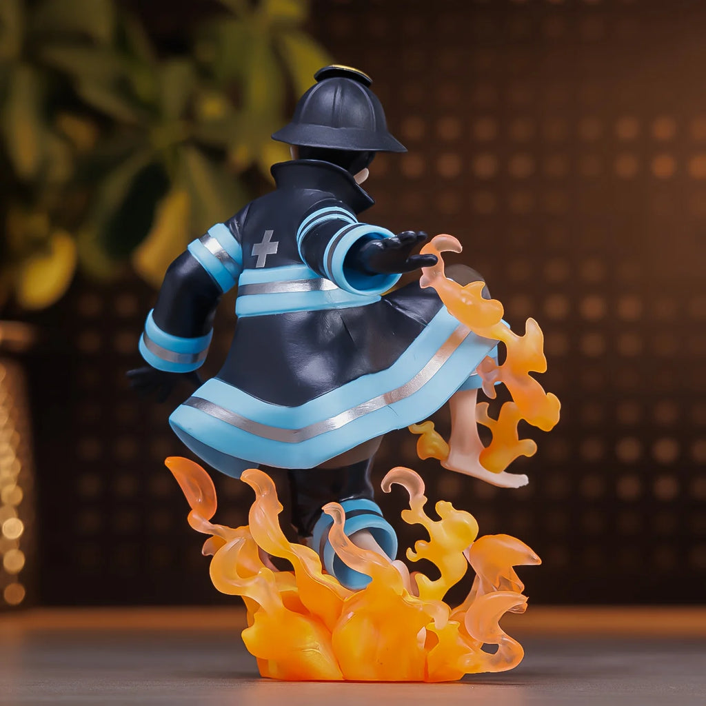 Enen no Shouboutai (Fire Force) Shinra Anime Charakter Statue Modell Sammlerfigur Spielzeug Dekoration Anime Merchandise Kleines Gi