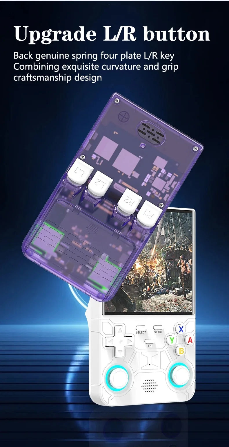 R36 Ultra Console 4.0'' Screen Portable Pocket Retro Handheld Game Console with 20000+ Games Video Consolas  RGB Light Joystick