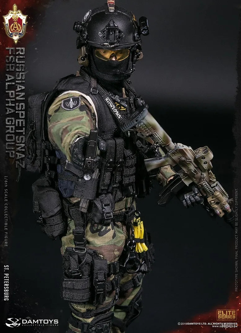 【MT】DAMTOYS NO.78071 RUSSIAN SPETSNAZ FSB ALPHA GROUP St.Petersburg 1/6 Action Figure Model Toy Gift