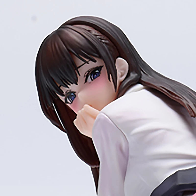 Insight Crouching JK Anime Girl 1/7 Scale PVC Figure Cute School Uniform Theme Desktop Decor Collectible Item for Fans