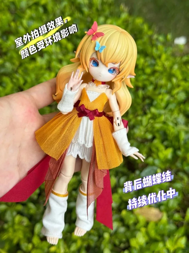 Original 1/12 Bjd Blind Box Mushroom Fungus Series Joint Movable Exquisite Desktop Action Figure Collectible Gifts Pre-Sale