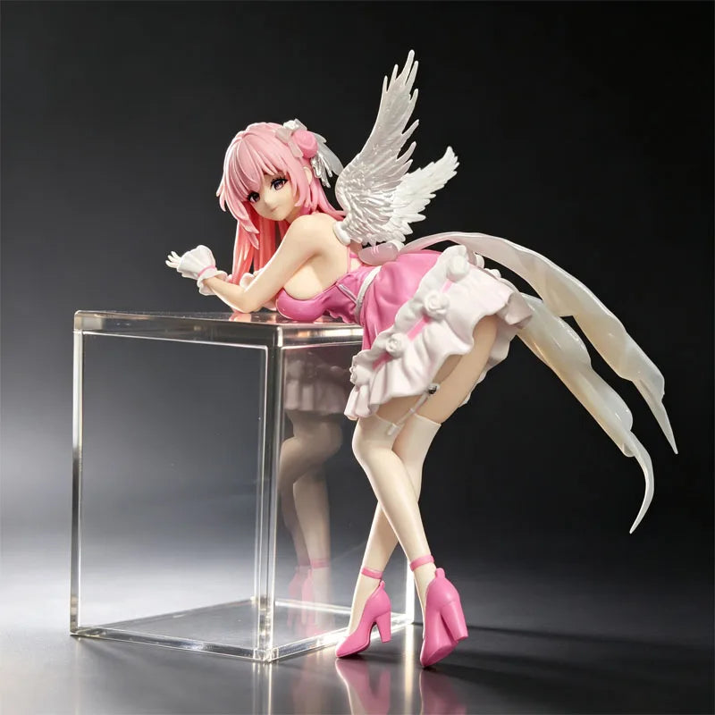FuRyu Goddess of Victory NIKKE Dorothy Noodle Stopper Figure Pink Angel Wings Anime Girl PVC Statue collect Desk Ornament Gift