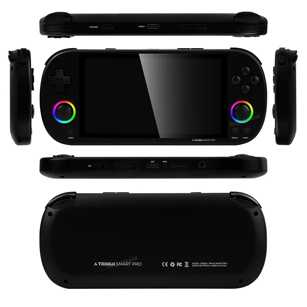 64G 128G 256G Portable Handheld Video Game Console 4.96'' IPS Screen Joystick RGB Lighting Smart Pro Retro Handheld Game Player