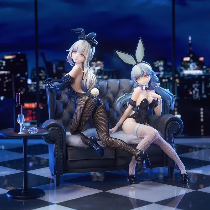 SSR FIGURE Genuine In Stock Qiaoer Bunny Girl Anime Figure Yirenguan Jinhua Collectible Statue With Sofa Base For Anime Fans