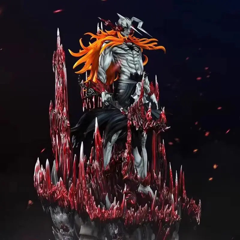 Anime Action Figure 33cm Kurosaki Ichigo Ulquiorra Cifer Bleach Series 1:1 Collectible Desktop Model Toy for Kids Xmas Gift