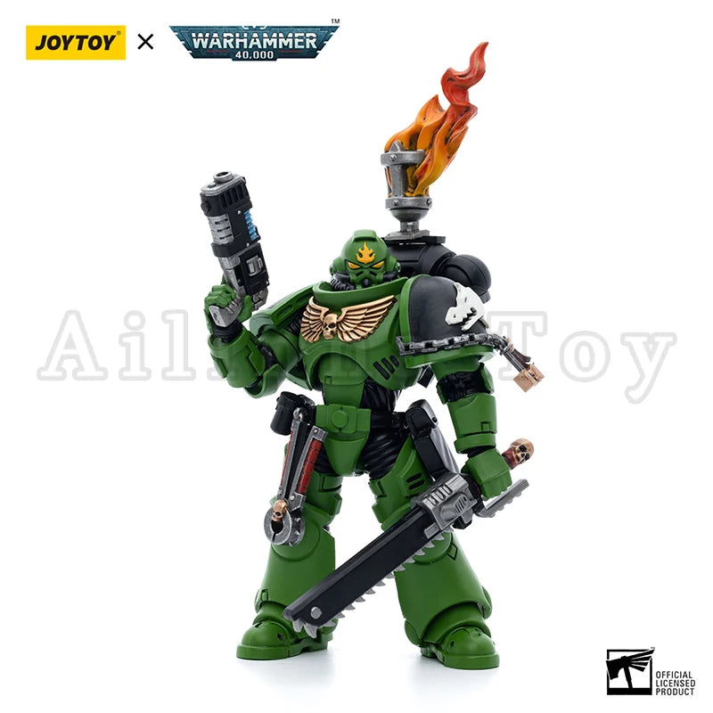 JOYTOY 1/18 Action Figure 40K Salamanders Intercessors Anime Military Model