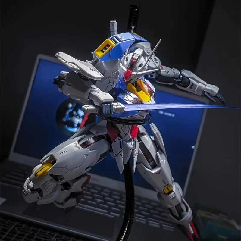 Hexe von Mercury FM 1/100 Aerial Mecha Model Kit Actionfigur Puppe für Kinder mit Wasseraufkleber und Displayhalterung Spielzeuggeschenk