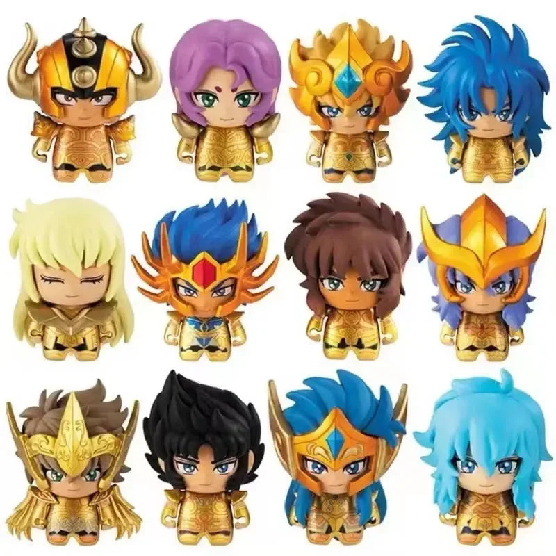 Bandai Genuine Saint Seiya Series Gashapon 1 Series 2 Golden Twelve Saints Anime Figure Collectible Ornaments Toys New in Shelf
