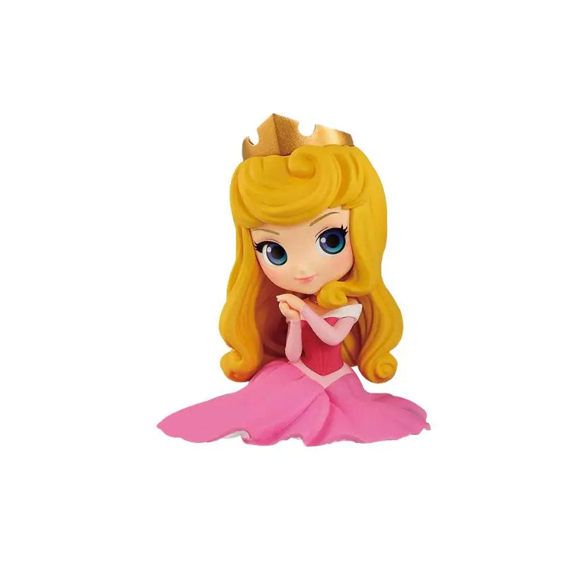 Bandai Original Disney Anime Figure Sitting Villain Doll Q Version Kids Toys Home Decoration Girl'S Birthday Model Toys Gifts