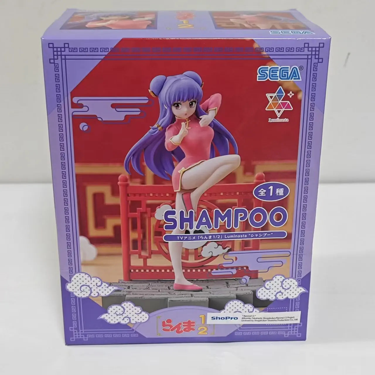 BANDAI SEGA Original Ranma 1/2 Luminasta Tendou Akane Shampoo Ranma Anime Figure Action Figures Model Figurine Toys