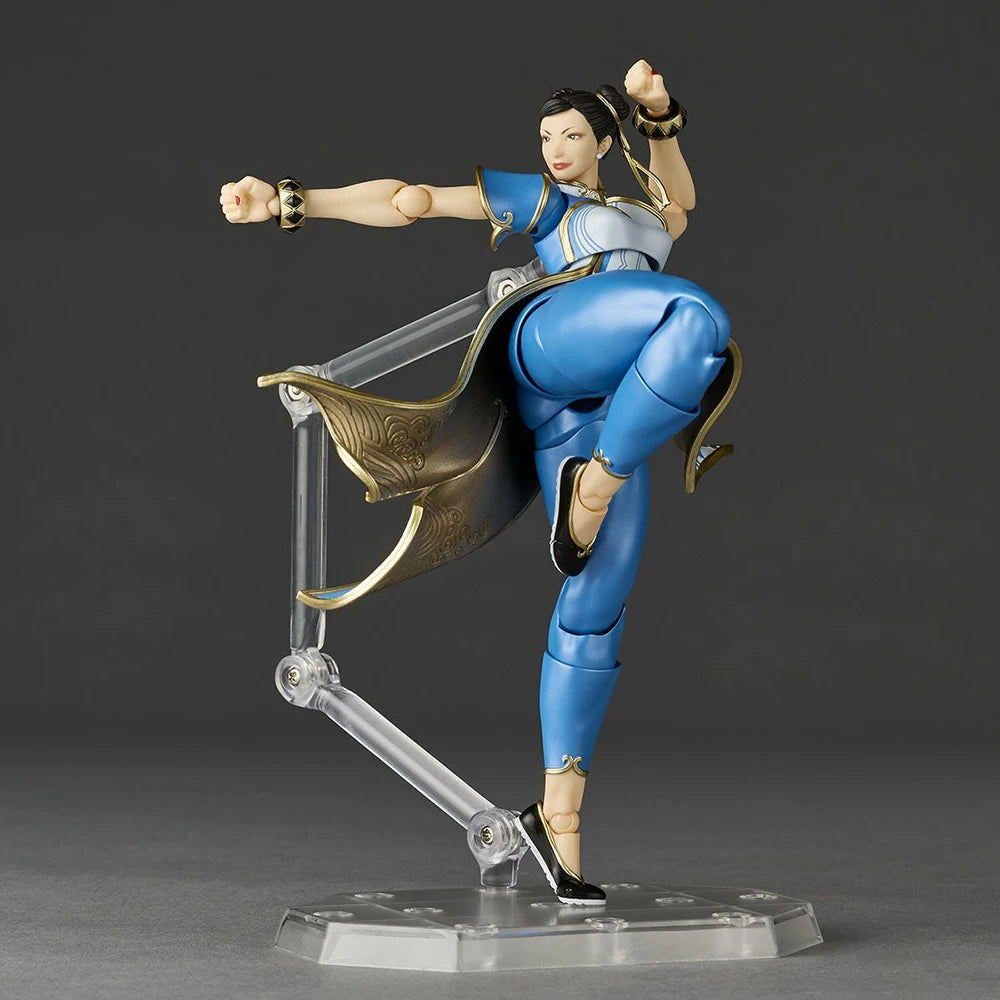 100% Original in Stock Kaiyodo Street Fighter 6 Chun-Li Amazing Yamaguchi Revoltech NR063 Anime Figure Action Figure Collection