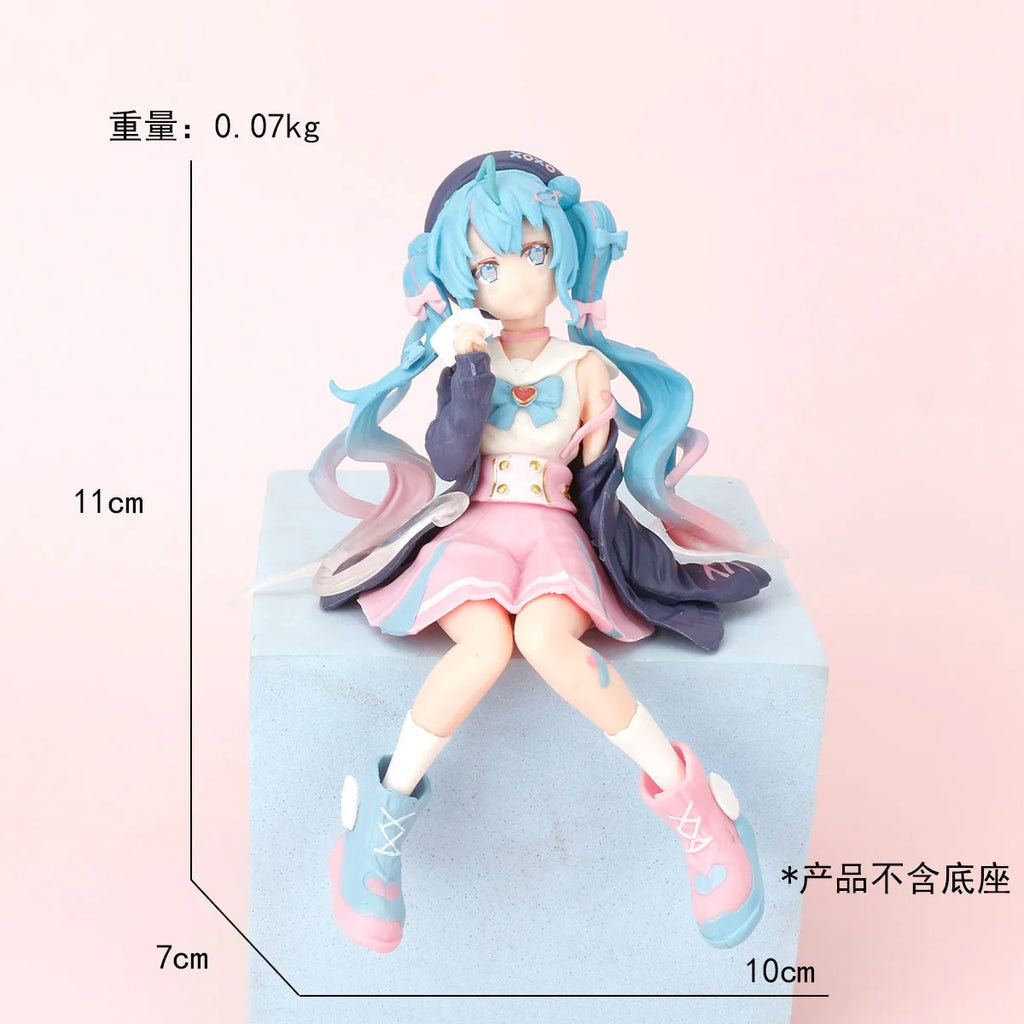Miku Sakura Lolita Bunny Ears Girl Pillow Miku Swimming Ring Pajamas Rem Rabbit Hug Qiong Mei Figure Anime Cosplay Cushion Doll