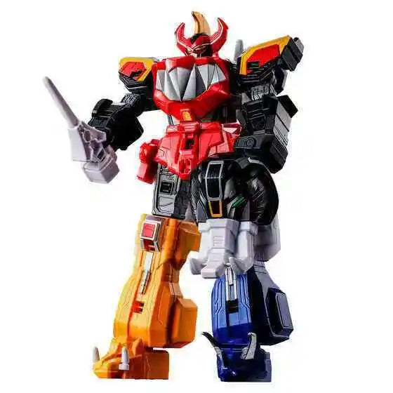 Bandai Original Smp Kyouryuu Sentai Zyuranger Dragon Caesar Juukishin Mega Zord Collectible Assembly Figures Model Toys