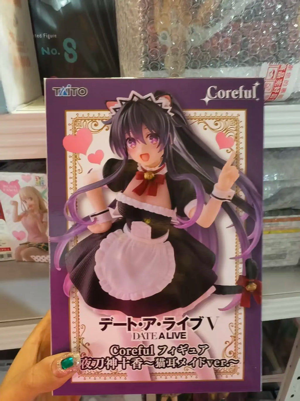 -In Stock Original TAiTO DATE A LIVE Yatogami Tohka Cat Ear Maid 18cm Anime Figure Toys Doll Statue
