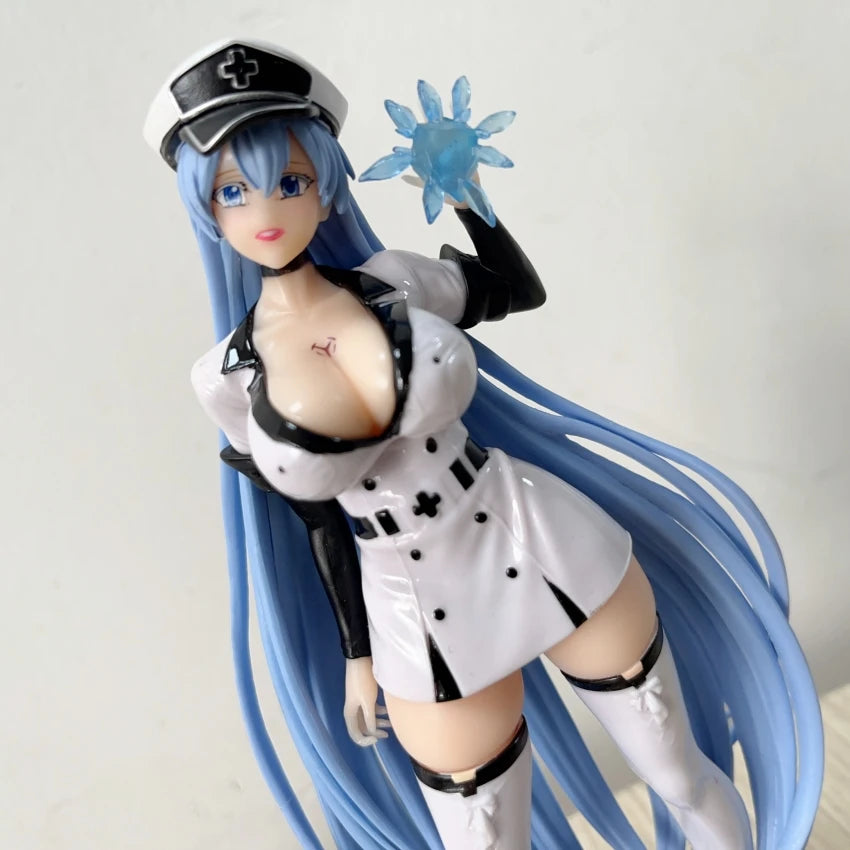 18CM Аниме Akame ga KILL! ESDEATH Момичешка фигурка PVC Екшън играчка за възрастни Колекция Игра Статуя Фигурки Кукли Подаръци