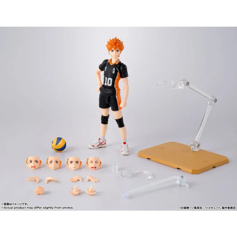 BANDAI S.H.Figuarts Original Haikyuu!! SHF Hinata Shoyo Tobio Kageyama Anime Figures Action Model Toys