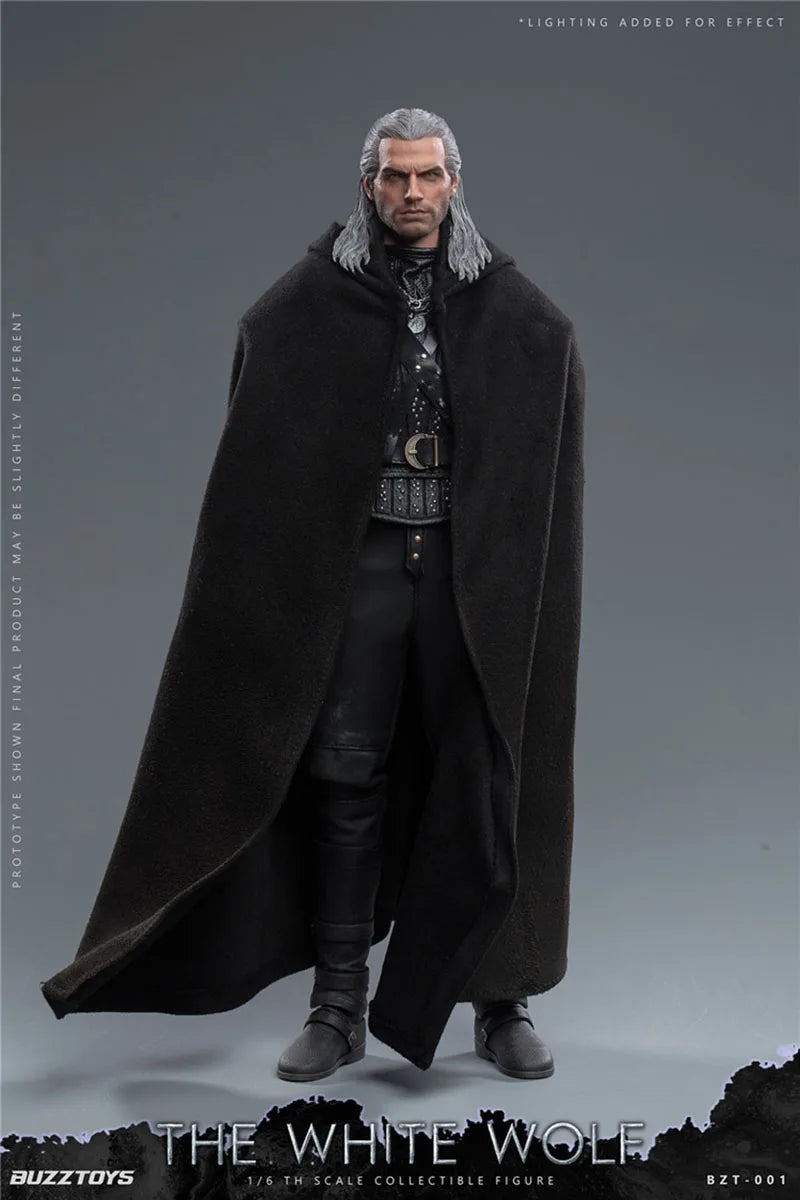BUZZTOYS BUZ001 1/6 Male White Wolf Geralt High Quality Model Full Set 12'' Action Figure Soldier In Stock For Fans Collection