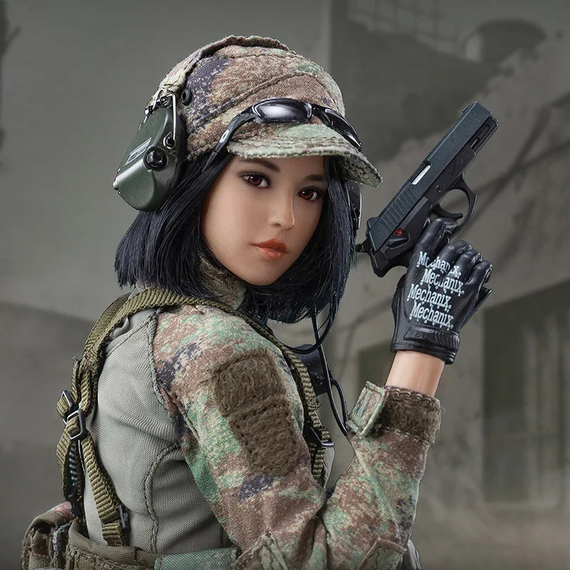 1/6 Scale Military Precision Shooter Nya Female Soldier Realistic Collectible Action Figure Model Toy For Hobbyists