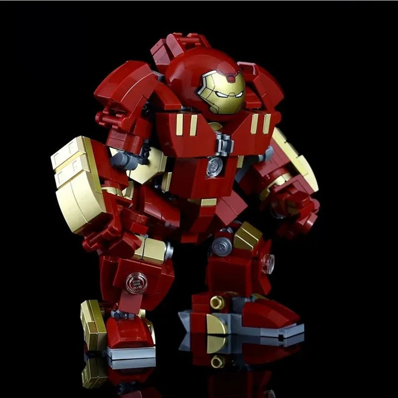 MOC Building Blocks Combat Mecha Model Hero Robot DIY Assembly Toy Desktop Decoration Ornament Gift for Boys