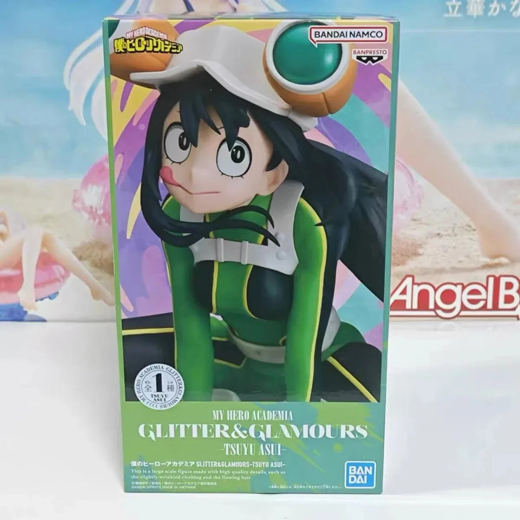 Bandai BANPRESTO My Hero Academia Asui Tsuyu Action Figure PVC Collectible Model Toy Gift GLITTER&GLAMOURS Original