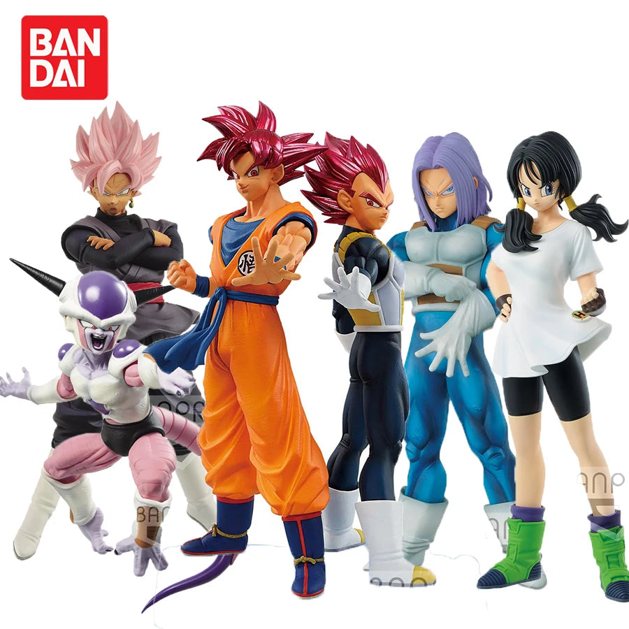 Original Bandai Banpresto Dragon Ball Super Saiyan Goku Vegeta Frieza Videl Anime Figur Action Collection Model Toys In Stock