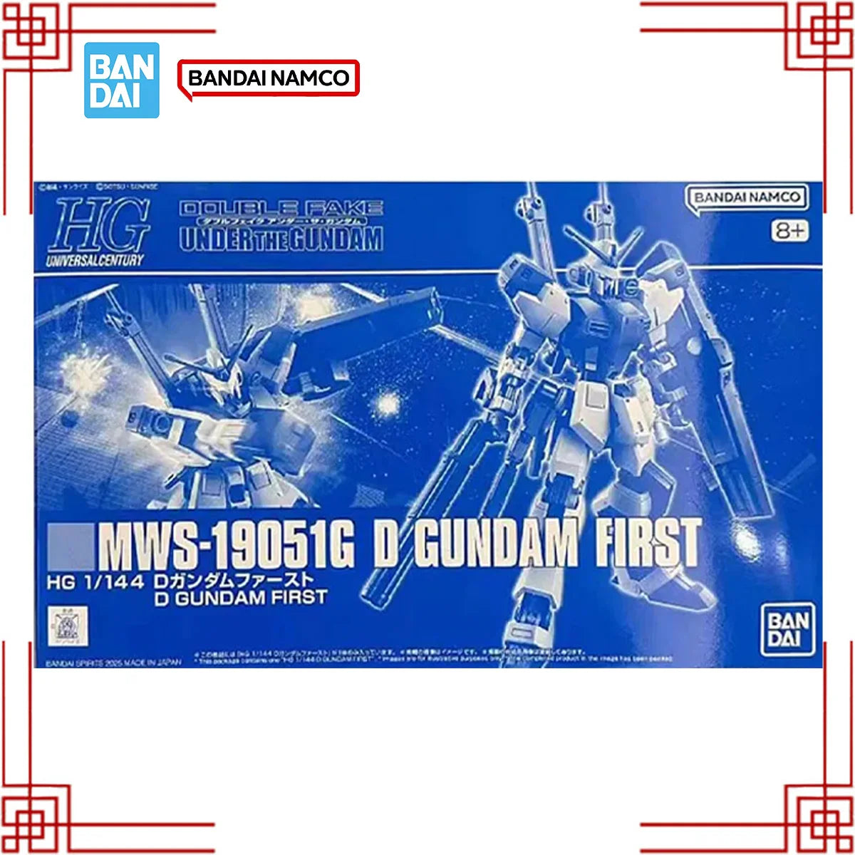 Bandai Gundam Model Kit HG 1/144 MWS-19051G D GUNDAM FIRST Anime Figure Gunpla Building Kit Collectibles Toys For Boys Gift