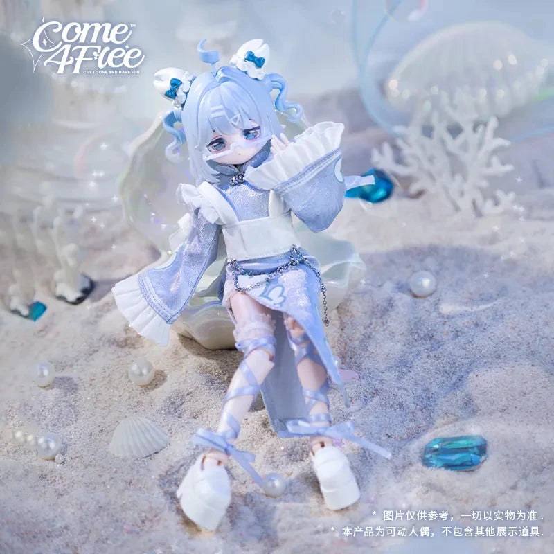 Genuine Come4free Minty 1/8 Bjd Ocean Gem Series Blind Box Articulated Action Figure 8 Point Bjd Model Collectible Toy Play Gift
