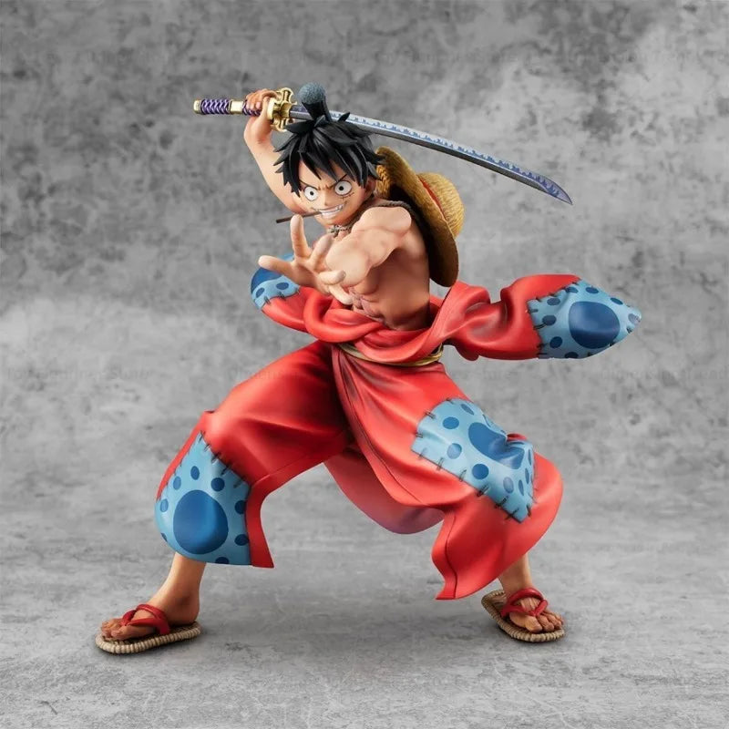 Bandai In Stock MegaHouse POP WA Original Anime One Piece Monkey D Luffy Action Figure Model Toys Gift DT