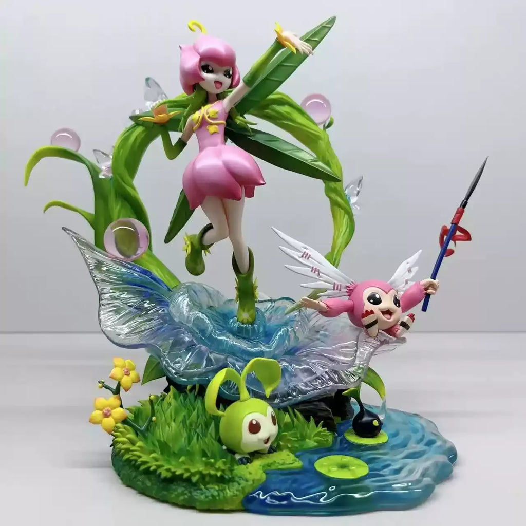 19 см Digimon Adventure AN Lilymon ﻿ Аниме периферни устройства фигурки модел цвете безсмъртен звяр статуя модерни играчки декоративен подарък