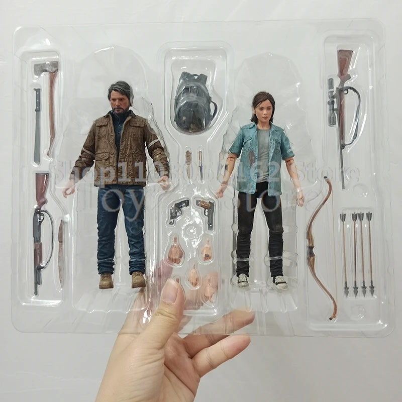 NECA Game Series The Last Of Us Part 2 Joel Ellie With Bow Action Figure Collectible Toy Doll For Friend Birthday Gift  2pcs