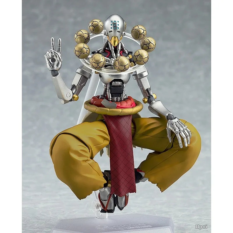 In Stock Original Max Factory Figma#413 OVERWATCH Zenyatta 15.5cm PVC Anime Figure Movable Toy Gift Ornament
