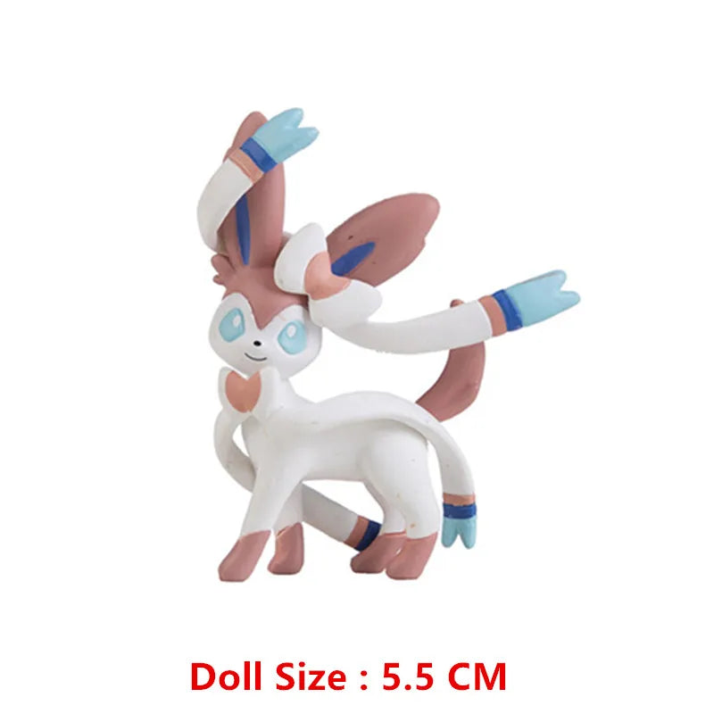 3-7 Cm PokemonCartoons Anime Figure Pikachu Mew Snorlax Charmander Cosplay Collection Pet Pocket Monster Action Model Toy Gifts