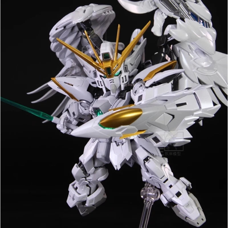 Neue Q-Version XXXG-00W0 MGSD Wing Zero EW 1/144 Garage Kit Anime Peripheriegerät Actionfigur Montage Spielzeug Desktop Ornament Junge Geschenk