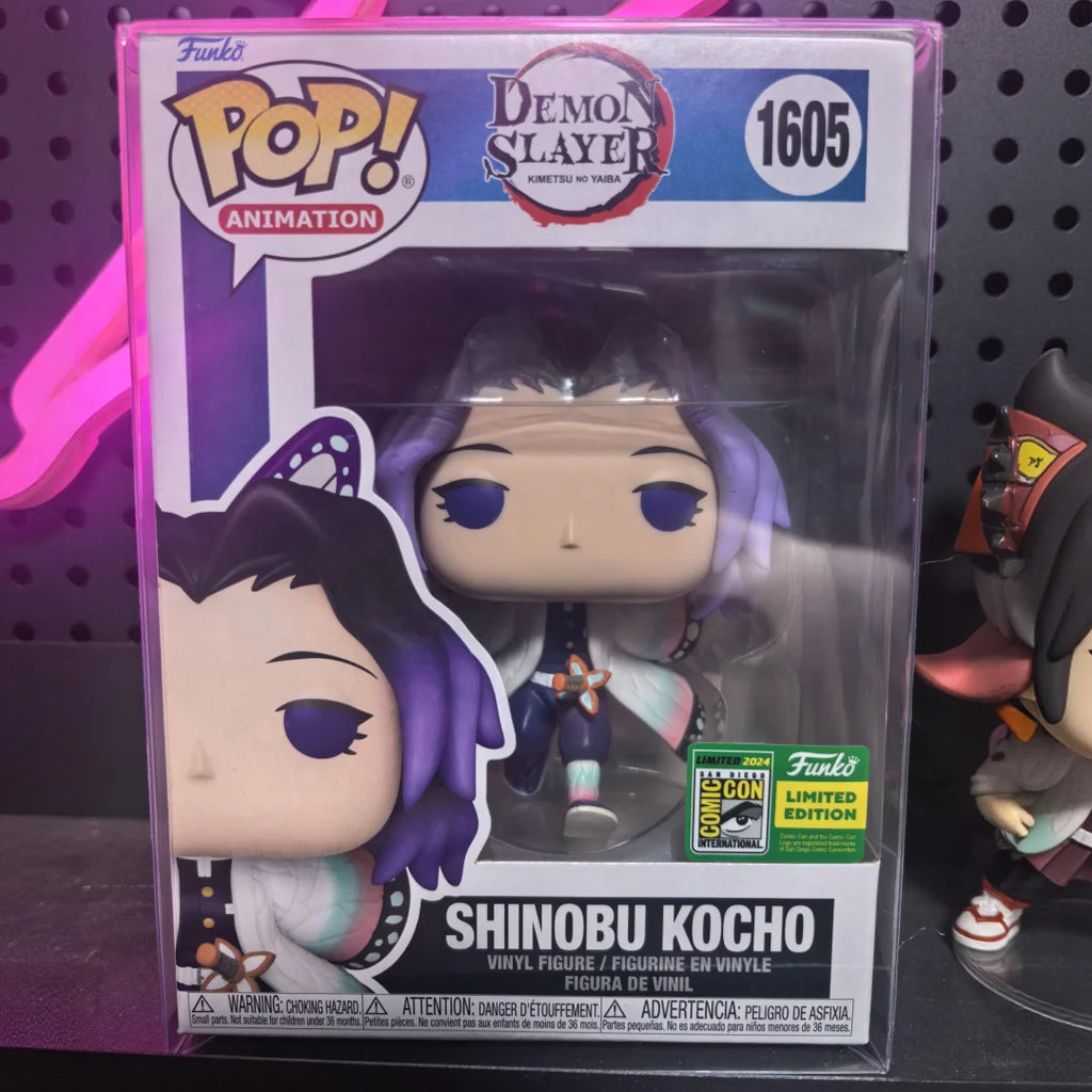 Demon Slayer Shinobu Kocho Vinyl Figure -Funko Pop #1605 San Diego Comic Con 2024 Limited Edition Kimetsu no Yaiba Fans Toy Gift