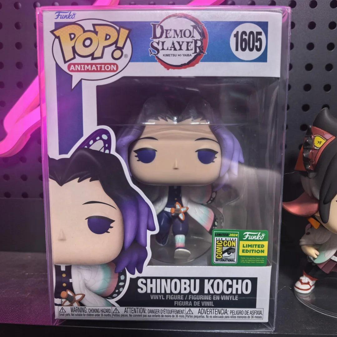 Demon Slayer Shinobu Kocho Vinyl Figure -Funko Pop #1605 San Diego Comic Con 2024 Limited Edition Kimetsu no Yaiba Fans Toy Gift