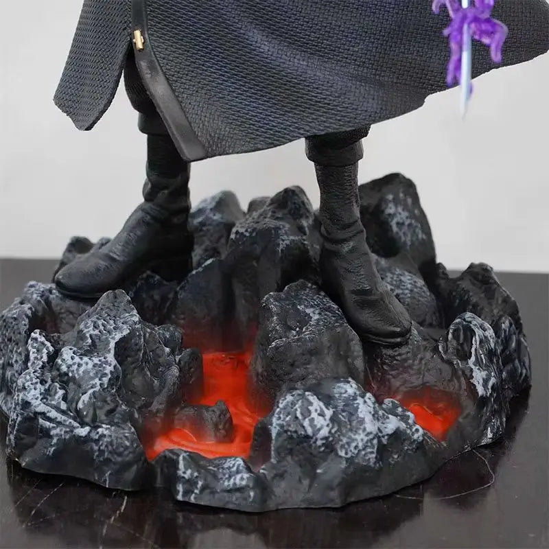 50 cm große One Piece Anime-Messerfigur Roronoa Zoro mit 5 austauschbaren Köpfen – Sammlerfigur, Modellfigur, Ornament, Geschenk für Erwachsene