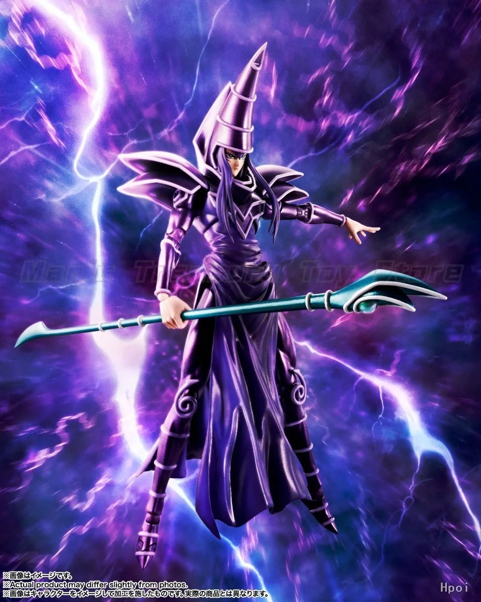 【На склад】 Оригинална фигурка на SHF Yu-Gi-Oh! Duel Monsters, Черен магьосник, модел, играчка, украшение