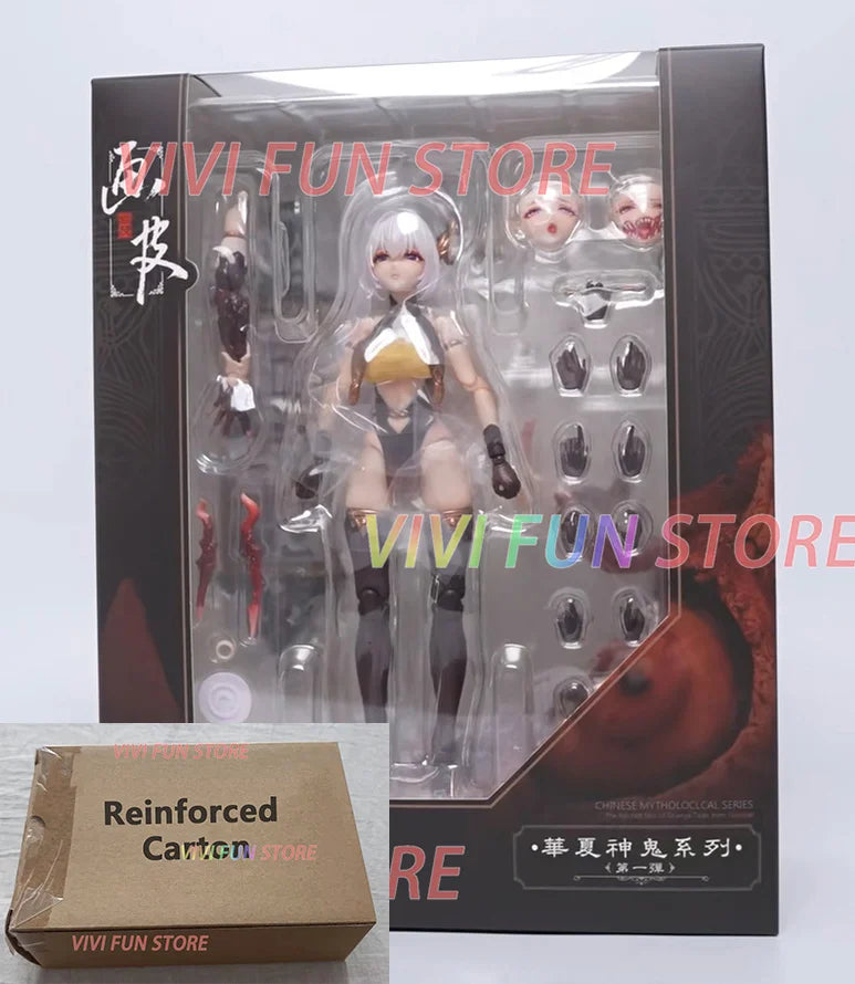 In Stock Originate Eiifox & BearPanda HuaPi Painted Skin Movability Model Toys 1/12 Beautiful Girl CHINESF MYTHOLOCLCAL SERIES