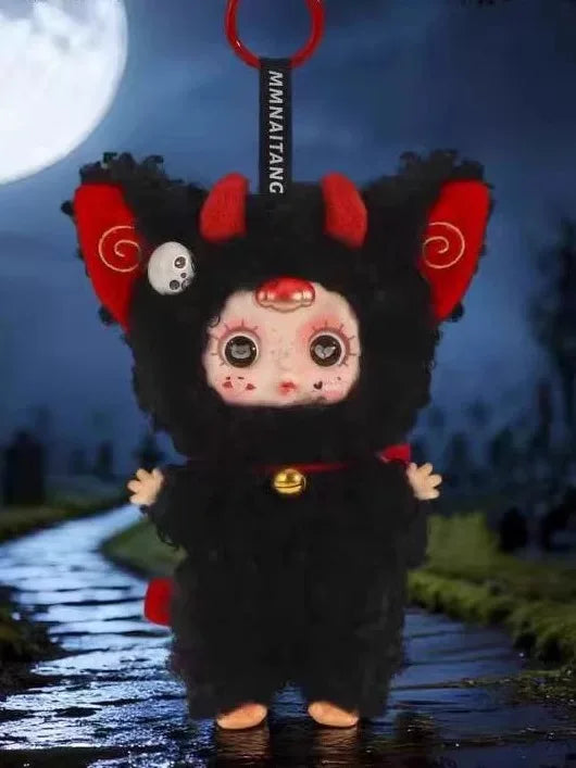 Mm Suger Baby Night Elf Party Series Blind Box Halloween Plush Doll Cute Pendant Toy Trendy Mystery Box Cute Doll Halloween Gift