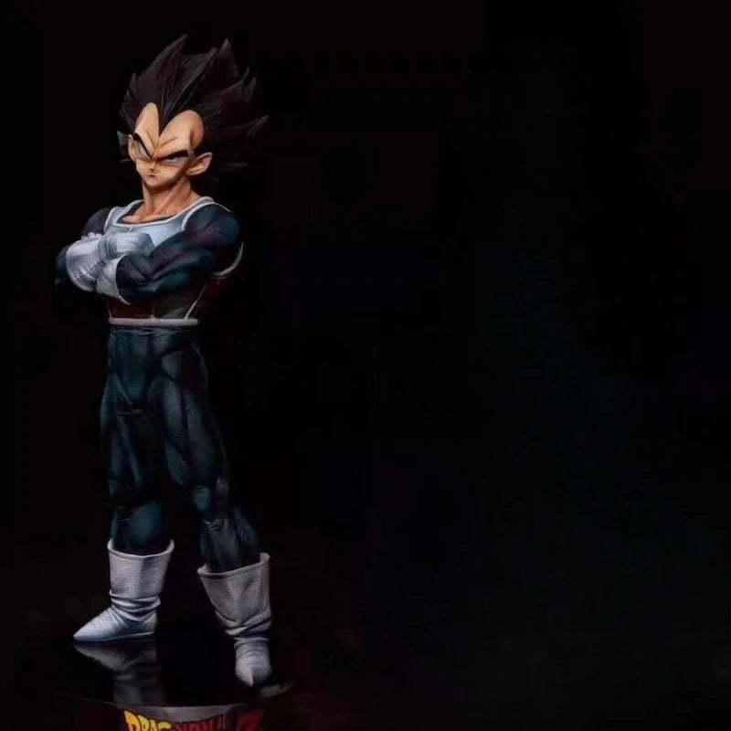 30cm Dragon Ball Anime Figure Vegeta IV Peripheral Resin Model Scene Statue Desktop Decorate Ornaments Kids Birthday Gifts Toy