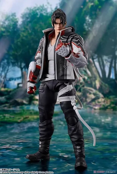In Stock Original Bandai Shf Tekken 8 Jin Kazama Fate No Inazuma Collectible Anime Action Figure Model Toys Desktop Decoration
