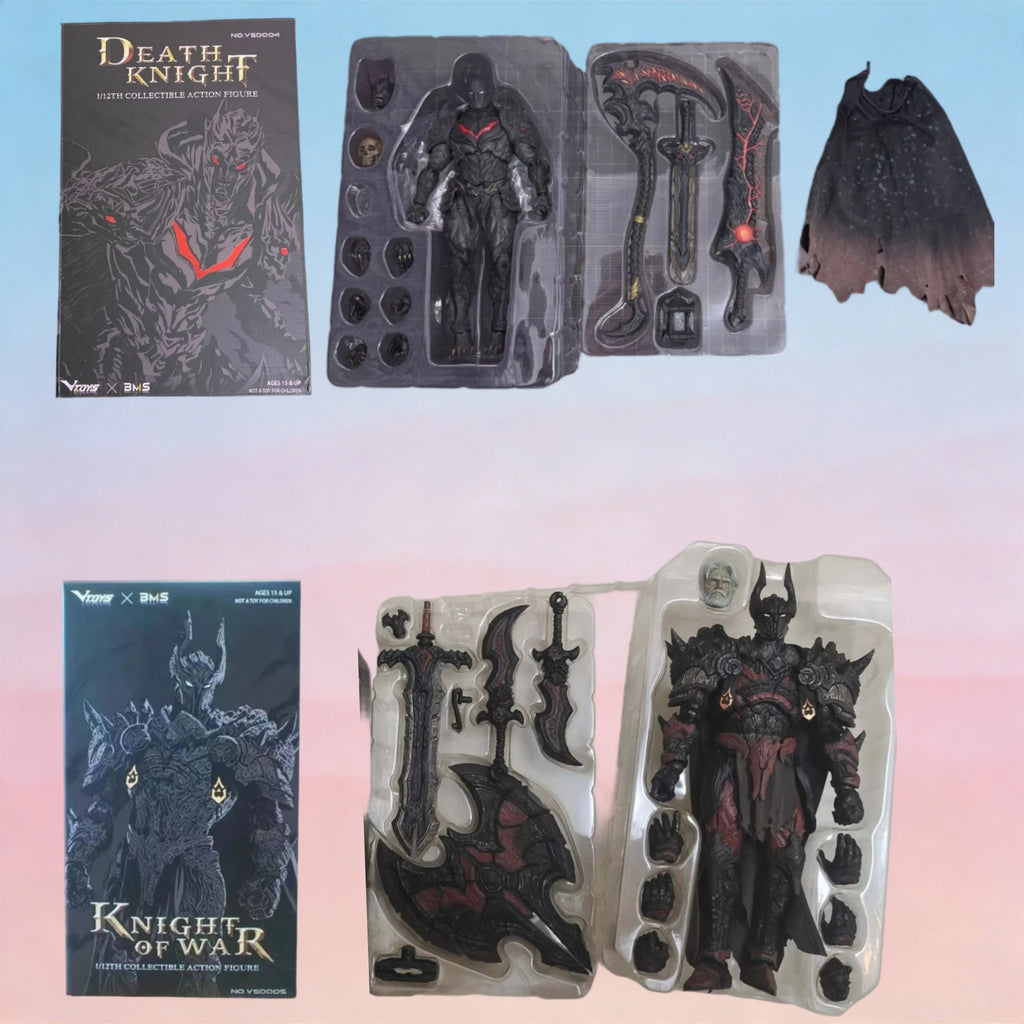 In-stock VTOYS X BMS War Knight: The Ruthless Death Knight Hell Batman 1/12 Action Figure Model Collectible Gift