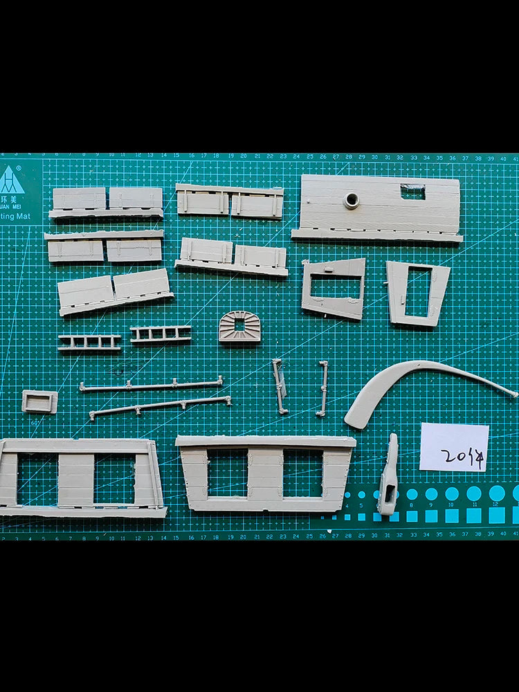 Resin soldier 1/32 54MM   ancient  century riverboat (NO FIGURE ) Model Unassambled Unpainted  Figure Building Kit