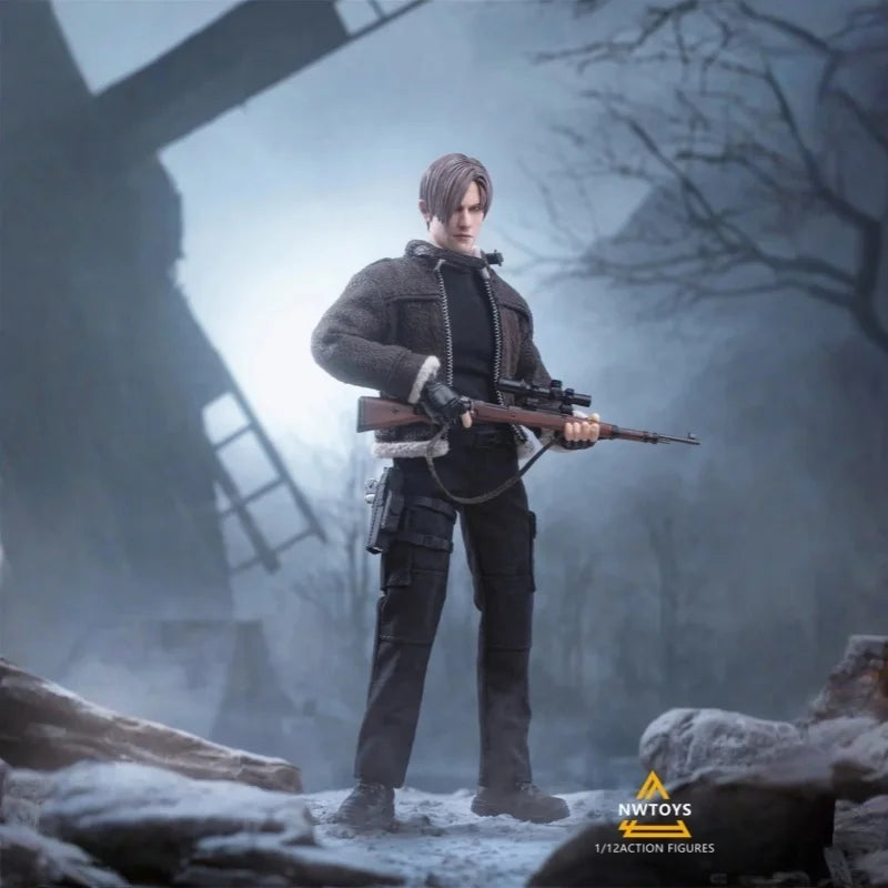 Original In-Stock 1/12 NWtoys Leon Lee Sangguang Biohazard OG Cloth Action Figure Model Desktop Collection Ornament Toys Gifts