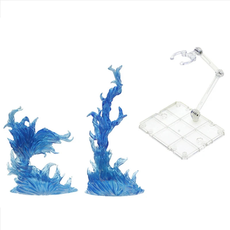 Shenron Action Figure Special Impact Effect Lightning Flame Explosion DIY Assembly Display Bracket Model Decoration Toy Gifts